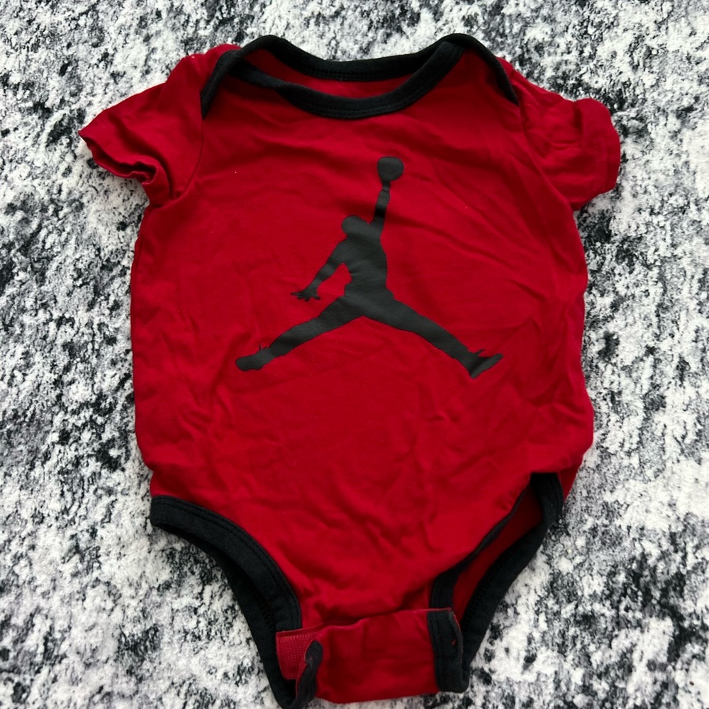 Red Air Jordan Kids One Piece 6 months‎